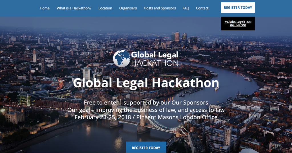 Get involved in the Global Legal Hackathon in London